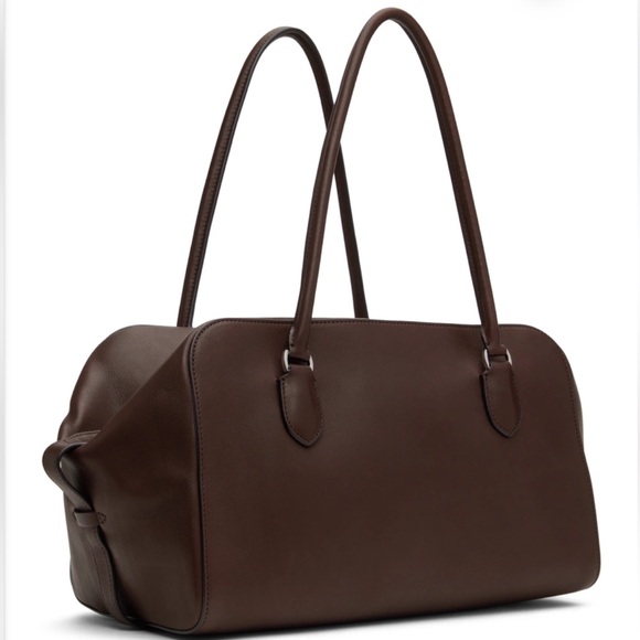 The Row Handbags - The Row Brown Leather Satchel Bag